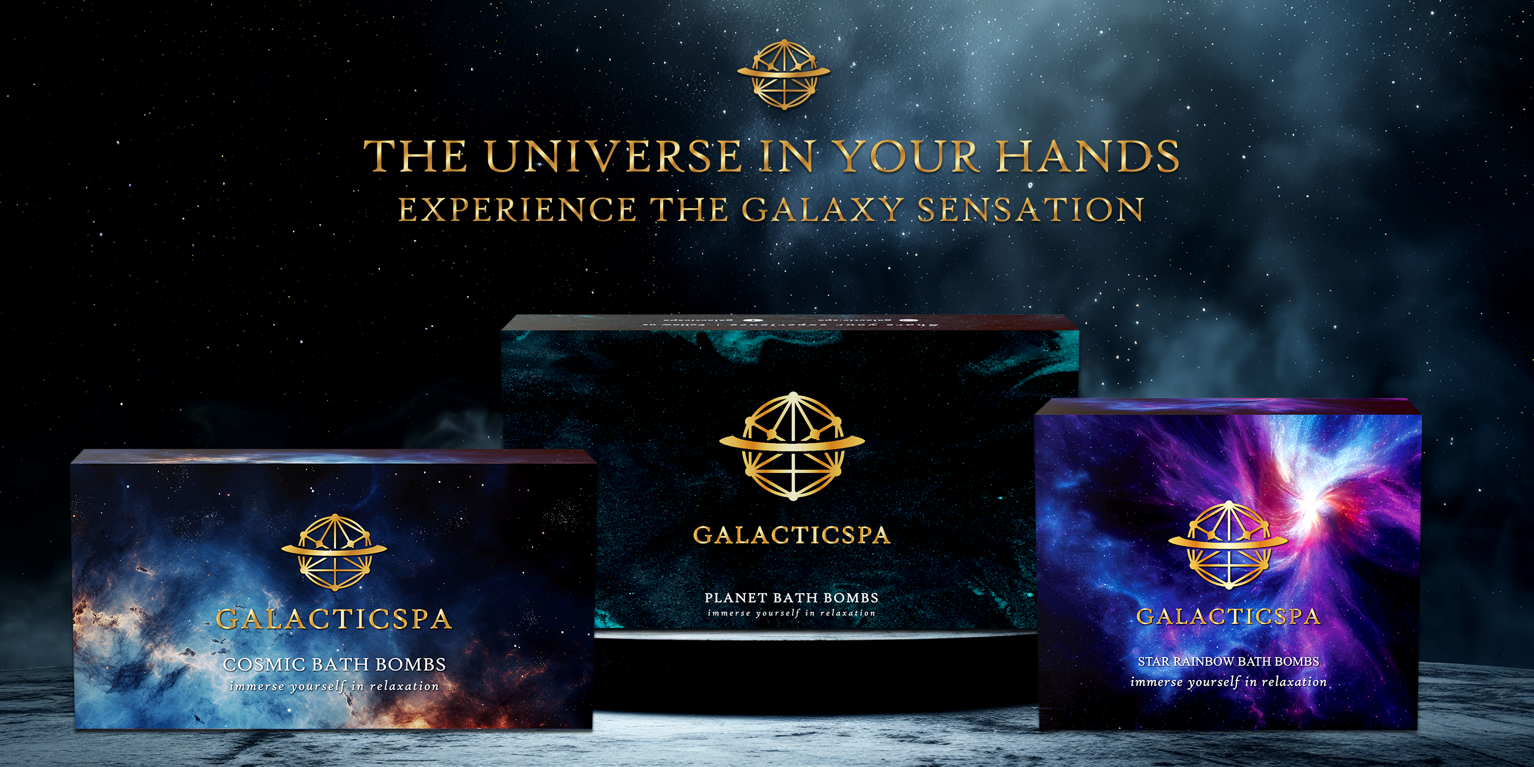 The Space Bundle - Galacticspa - galaxy themed bath bombs