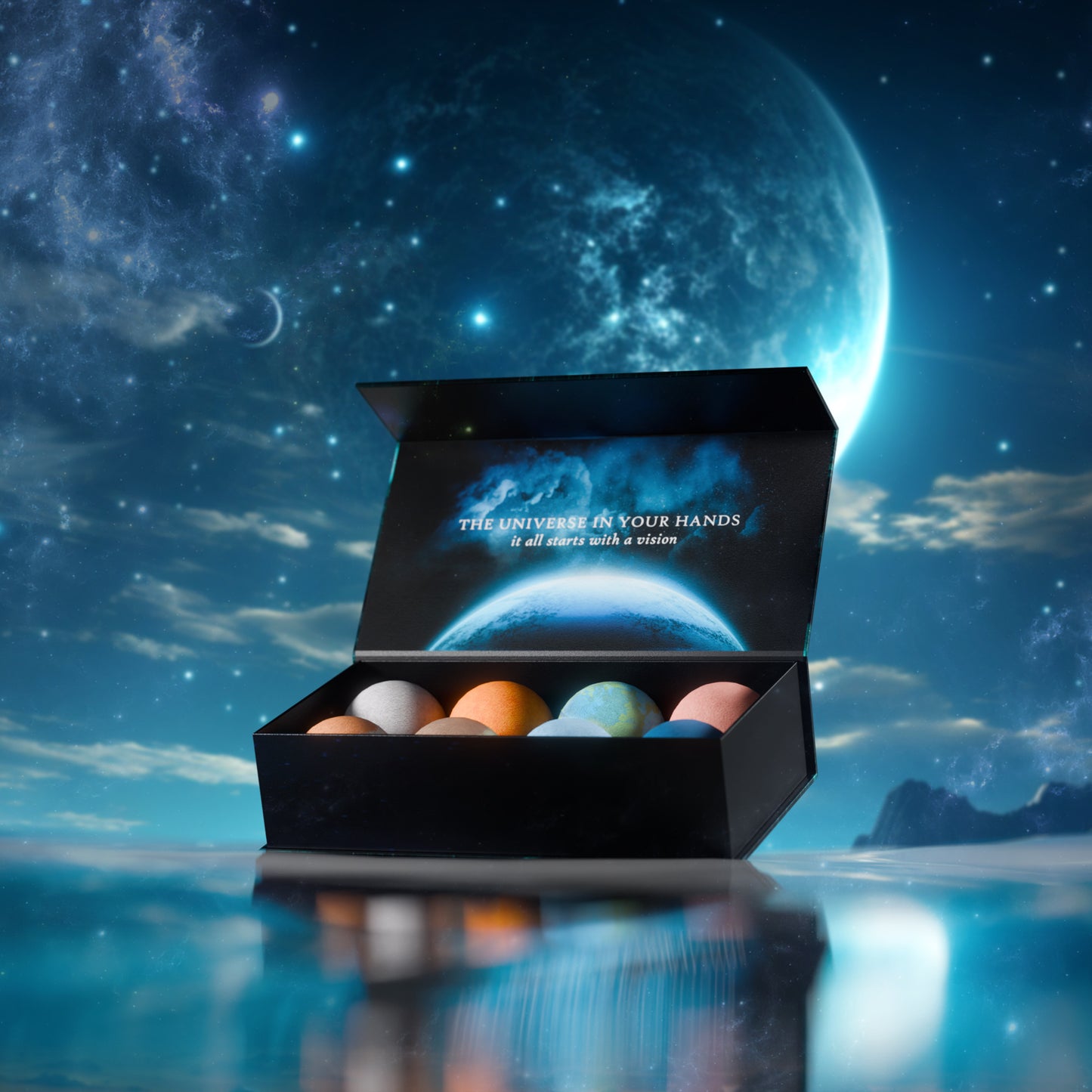 Planet Themed Bath Bombs / 8 x 60g Handmade Luxury Bubble Bath