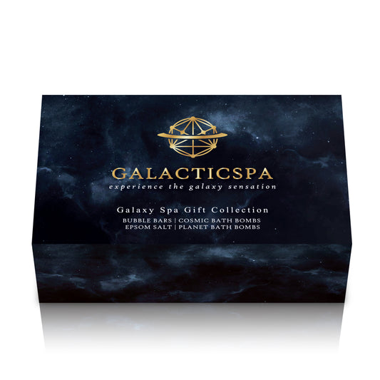 Galacticspa Galaxy Spa Gift Set – 2 x Planet Bath Bombs, 2 x Cosmic Bath Bombs, 2X Galaxy Bubble Bars & Coconut Epsom Salt – Relaxing Space-Themed Bath Set for Men & Women - Galacticspa
